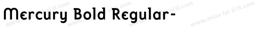 Mercury Bold Regular字体转换